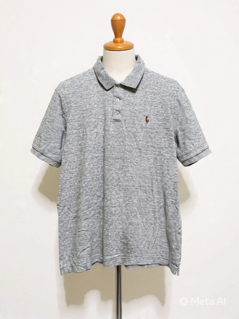 Polo by Ralph Lauren Heather Grey Short Sleeve Polo